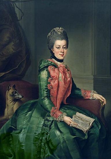 Johann Georg Ziesenis Portrait of Princess Frederika Sophia Wilhelmina oil painting picture
